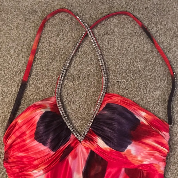 Macy’s prom long floral dress - Picture 2 of 6